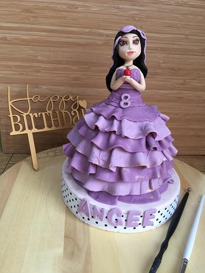 Mel decendants princess cake - Cake by DixieDelight by Lusie Lioe