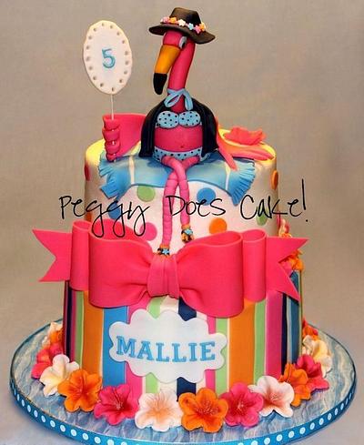 Mallie's Pink Flamingo Cake - Cake by Peggy Does Cake