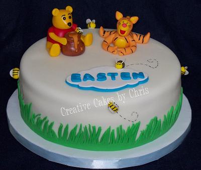 Winnie and Tigger Baby Shower - Cake by Creative Cakes by Chris