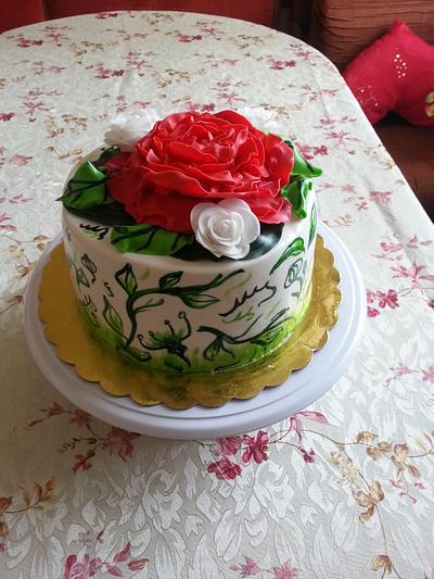 Flower cake - Cake by Gabriela Angelova 