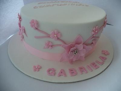 Pink flowers cake - Cake by Paula Rebelo