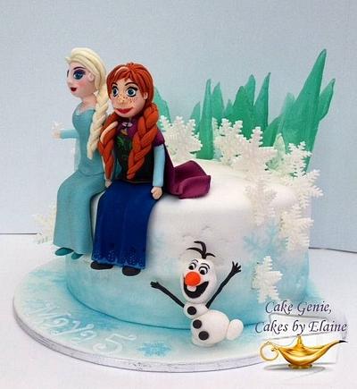 Frozen Inspired Birthday Cake - Cake by Elaine Bennion (Cake Genie, Cakes by Elaine)
