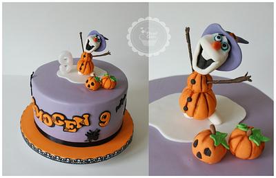 Halloween Olaf - Cake by Planet Cakes