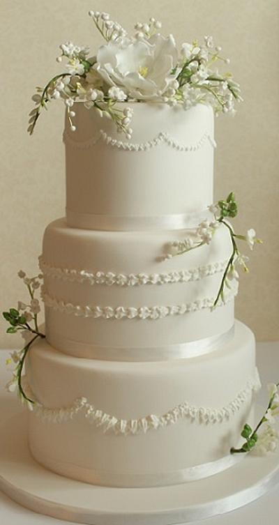 Camelia wedding cake - Cake by ClearlyCake