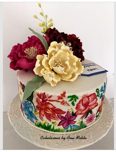 Floral fantasy - Cake by Cakelicious by Anu Mehta