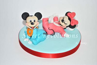 Baby Minnie & Mickey <3 - Cake by Domy