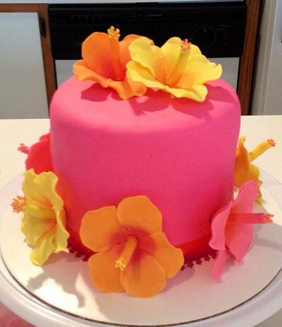 Hibiscus cake - Cake by Sweet cakes by Jessica 
