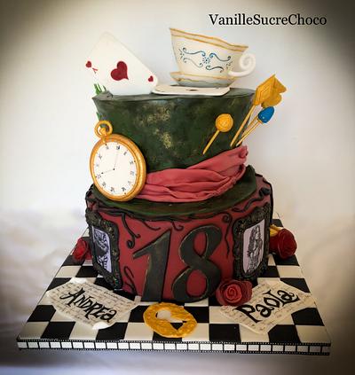 Alice in Wonderland cake - Cake by VanilleSucreChoco
