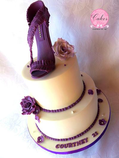 Purple elegance - Cake by Cakes Inspired by me