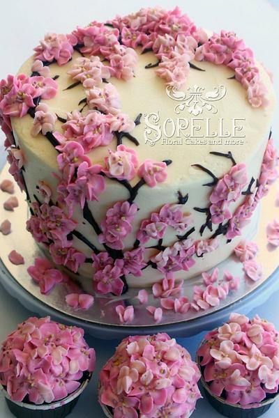 Sakura cake - Cake by Sorelle Floral Cakes