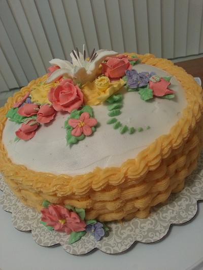 Flowers - Cake by Lakshmi