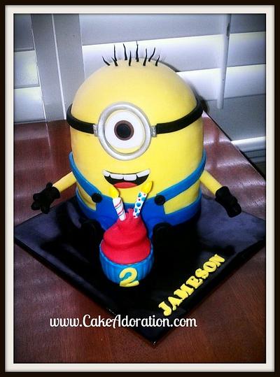 Minion Despicable Me cake - Cake by Sally Whittaker