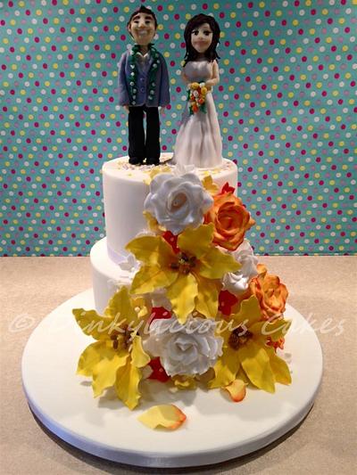 To celebrate a wedding in Hawaii - Cake by Dinkylicious Cakes