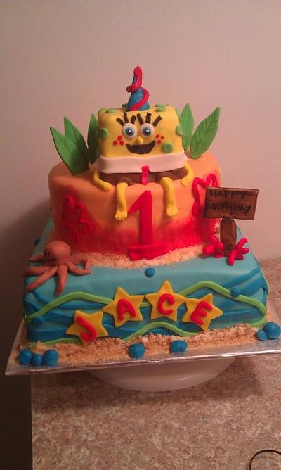 spongebob 1st birthday - Cake by Melanie Poarch