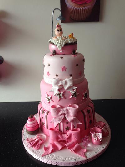 Baby shower cake - Cake by Donnajanecakes 