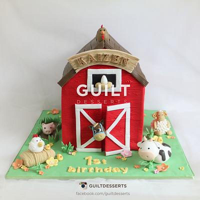 Barn Cake - Cake by Guilt Desserts