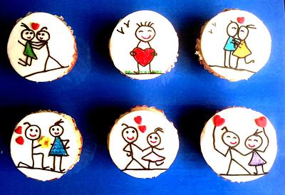 'LOVE is in the Air' - Themed Cupcakes - Cake by rekhasridhar