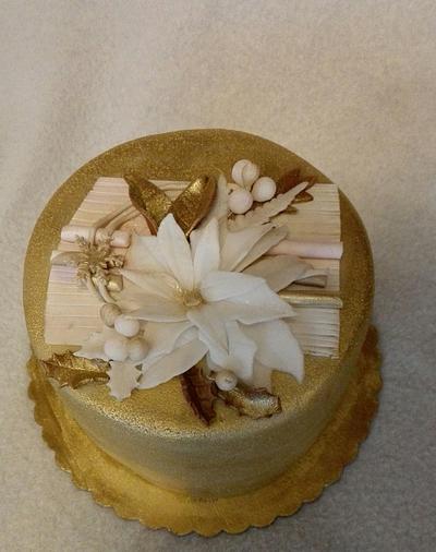 Gold and white - Cake by Anka