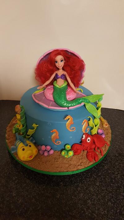 Littlle mermaid cake  - Cake by The Custom Piece of Cake