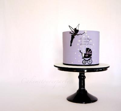Tinkerbell Baby Shower Cake - Cake by Leah Jeffery- Cake Me To Your Party