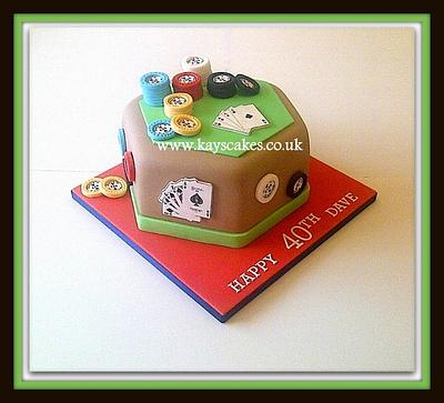 Poker Table/Theme Cake - Cake by Kays Cakes