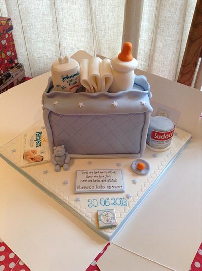 Nappy bag cake - Cake by Kat White