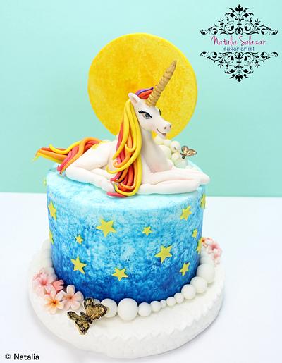 Unicorn cake  - Cake by Natalia Salazar