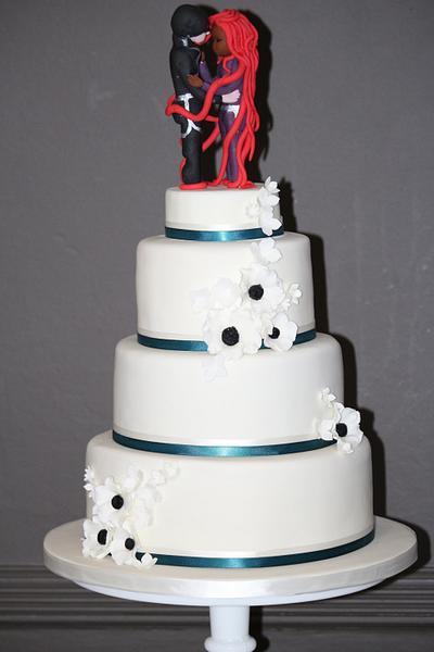 Super hero wedding cake - Cake by Time for Sweetpea