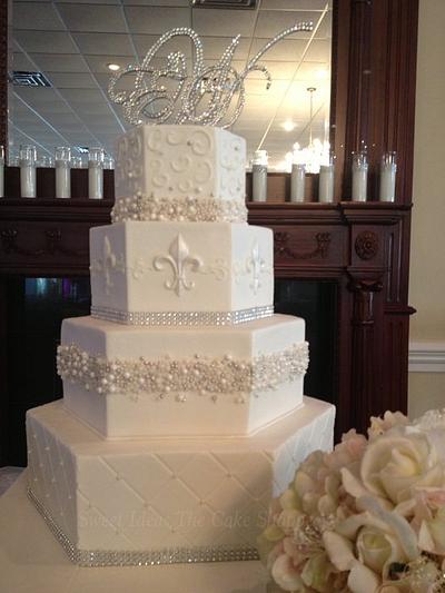 4 Tier Hexagon Bling - Cake by Wendy Baiamonte