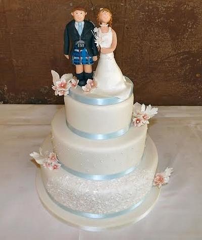 Cheeky wedding cake ;) x - Cake by Storyteller Cakes