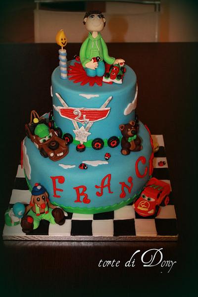 Birthday cake cars and toys - Cake by Donatella Bussacchetti