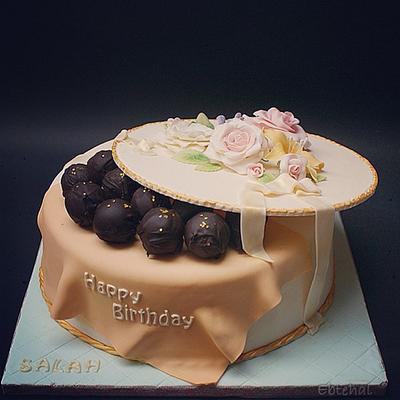 Chocolate pops cake box - Cake by Ebtehal