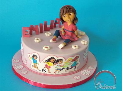 Dora and friends in the city cake - Cake by Oriana Orioli 