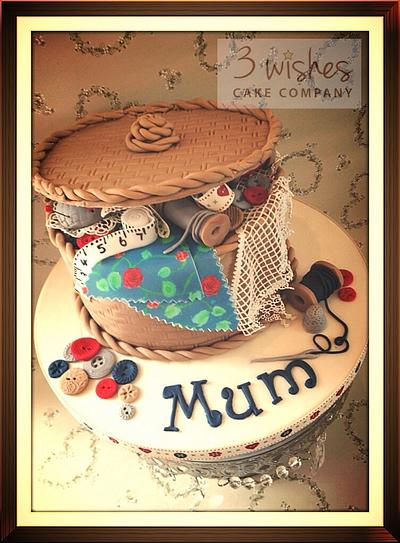 Sewing basket  - Cake by 3 Wishes Cake Co