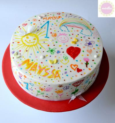 Doodle Fun Cake - Cake by miettes