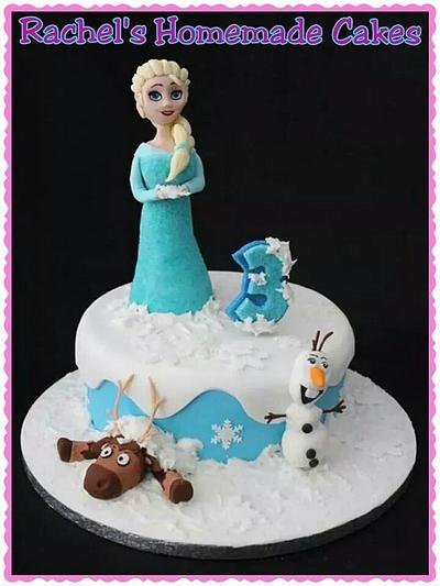 Elsa frozen cake  - Cake by Rachel's Homemade Cakes 