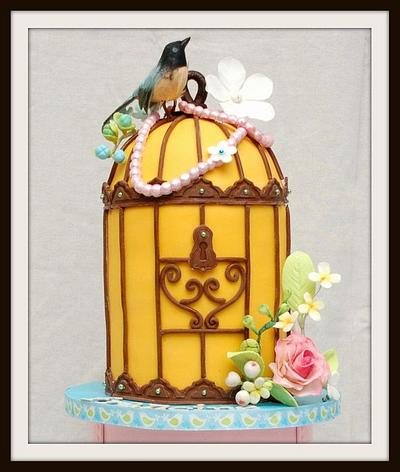 Bird Cage  - Cake by Marjorie