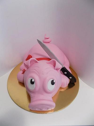 Little pig  - Cake by Anfema