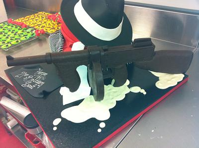Chocolate tommy gun - Cake by Kevin Martin
