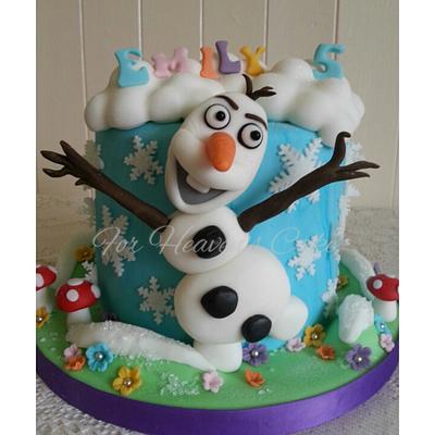 Olaf in Summer - Cake by Bobbie-Anne Wright (For Heaven's Cake)