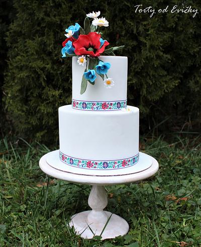 Folk wedding  - Cake by Cakes by Evička