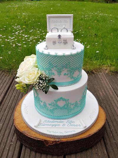 Engagement Cake - Cake by TortenbySemra