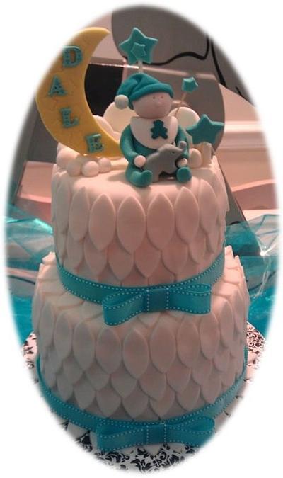 Feathered Baby Shower Cake - Cake by DeliciousCreations