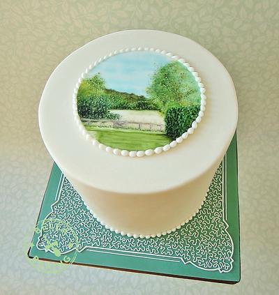 Mini plaque elegant birthday cake - Cake by Inga Ruby Cakes (formerly Bella Baking)