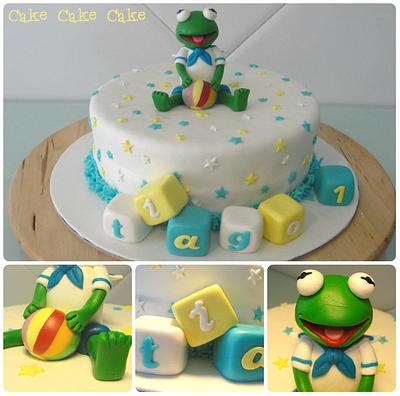 Baby Kermit Cake - Cake by CakeCakeCake