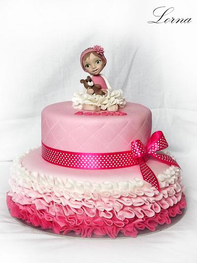 Pink ruffles.. - Cake by Lorna