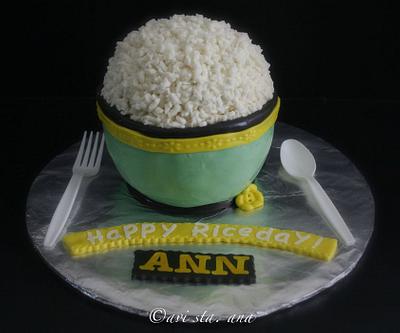 Rice bowl cake - Cake by ALotofSugar