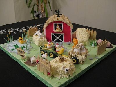 Farm yard birthday cake - Cake by BeesNees
