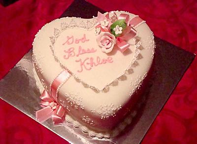God Bless Baby Khloe - Cake by Julia 