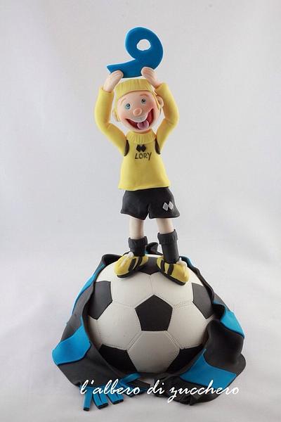 Football topper - Cake by L'albero di zucchero